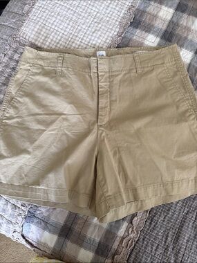 GAP Women's Tan Cotton Bermuda Shorts